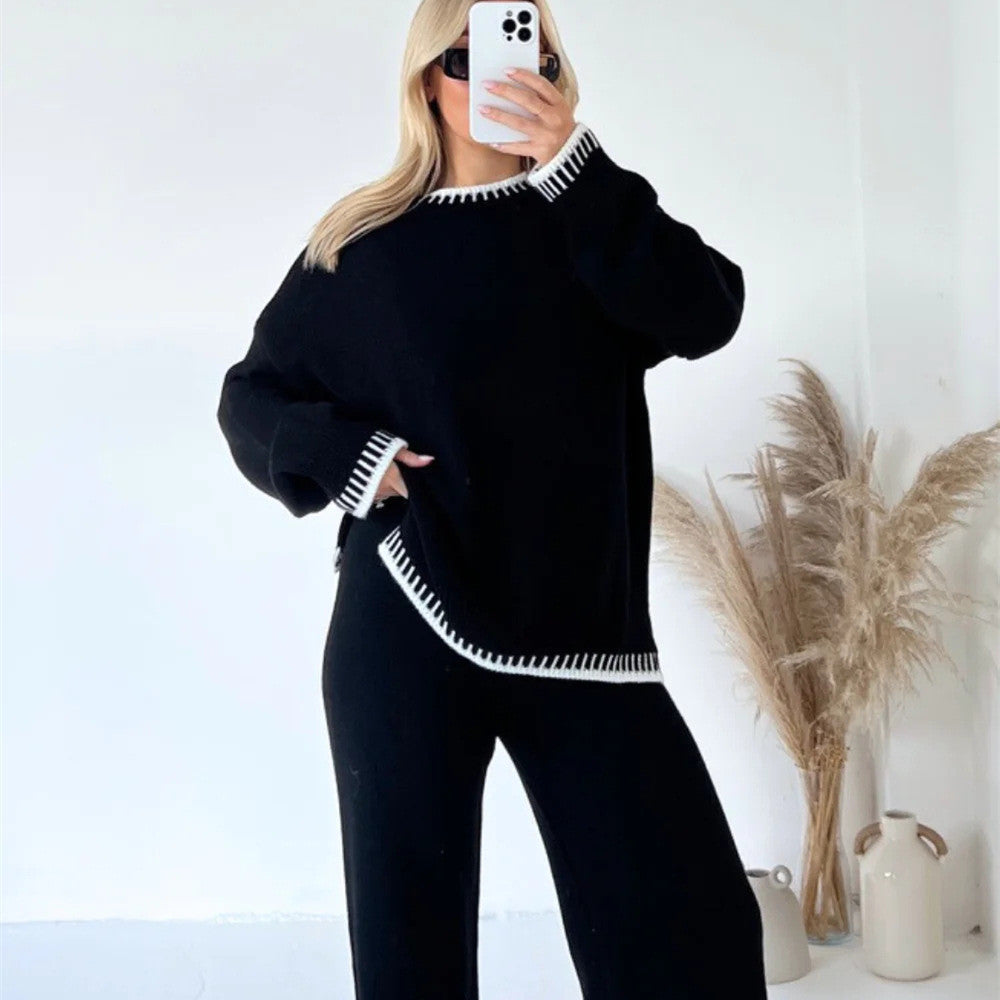 Trendy Effen Kleur Losvallende Set