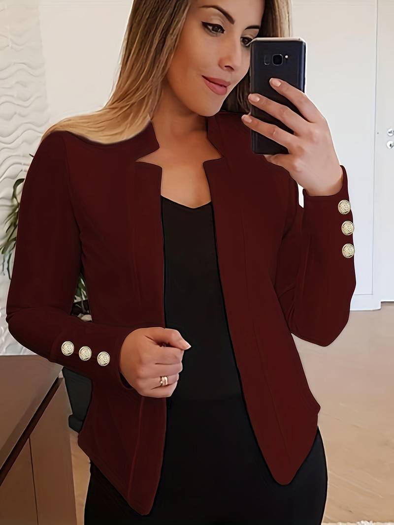 Amélise Cotton Blazer – casual damesblazer met klassiek silhouet en moderne elegantie