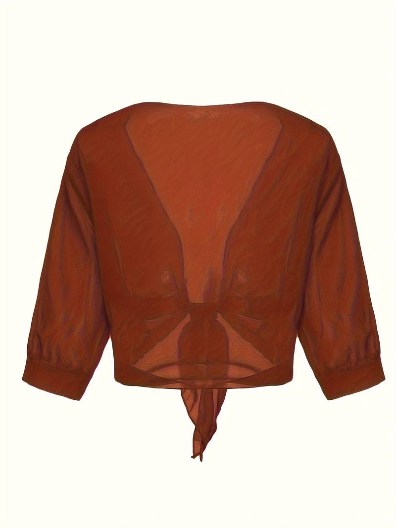 Lunaria - Lichte Blouse met Open Voorkant in Verfrissende Pasteltinten voor een Elegante Lenteoutfit