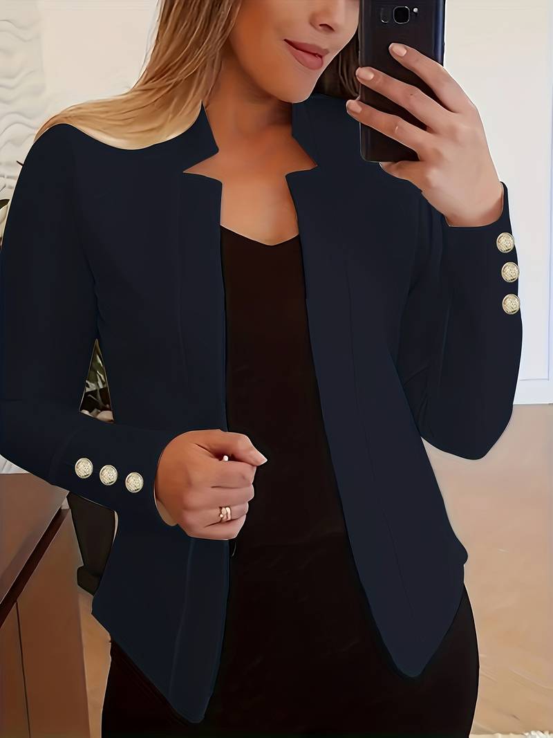 Amélise Cotton Blazer – casual damesblazer met klassiek silhouet en moderne elegantie