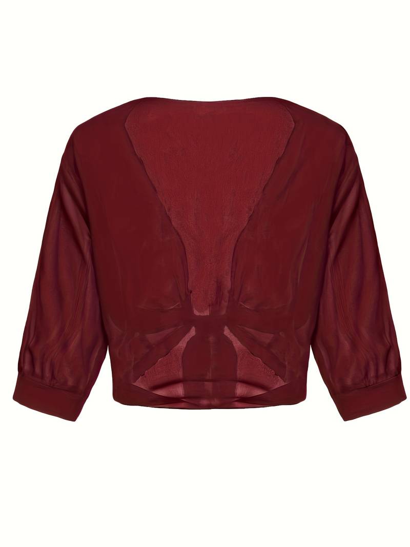 Lunaria - Lichte Blouse met Open Voorkant in Verfrissende Pasteltinten voor een Elegante Lenteoutfit