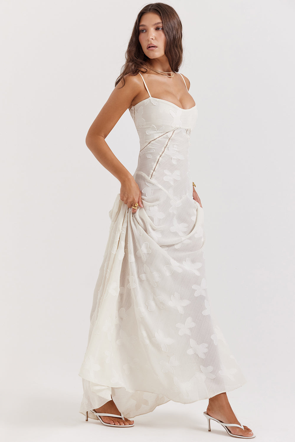 Seraphina - Stijlvolle Maxi Jurk van Luxe Viscose met Verfijnde Details