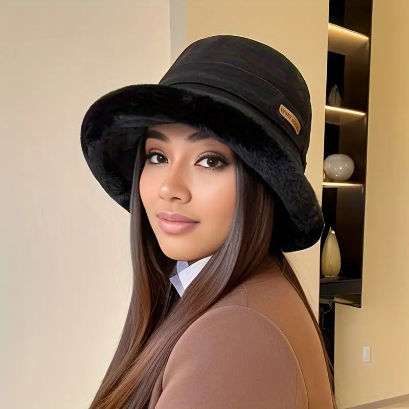Orlina – Elegante Hoed met Warme Pluche Voering