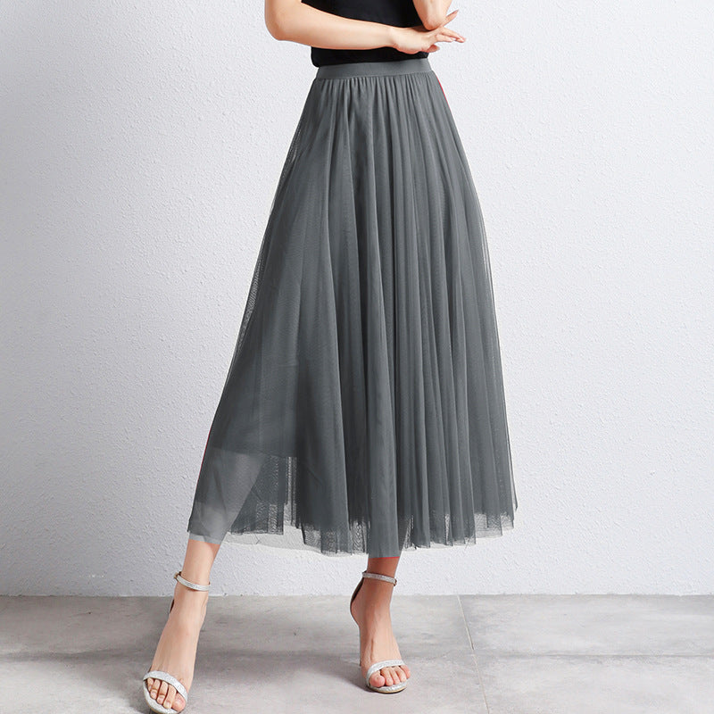 Phina - Elegante Tule Maxi Rok voor Dames met Luchtige Gelaagdheid