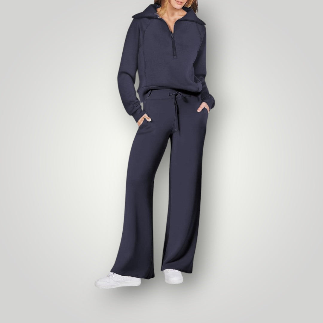 Lunaria – Luxe Loungewear Set met Moeiteloze Elegantie