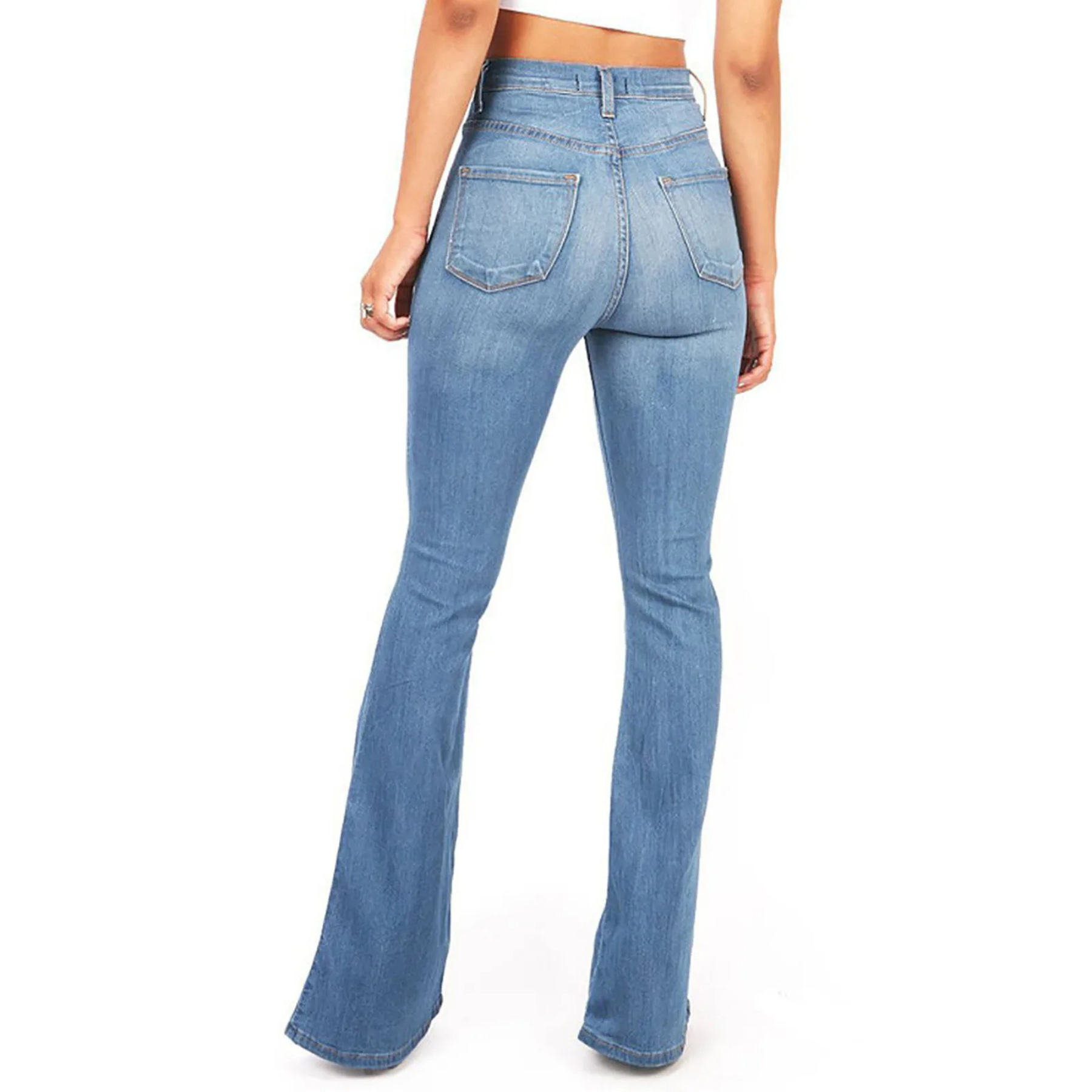Maelis High-Waist Flared Jeans – Retro Elegantie met Modern Comfort