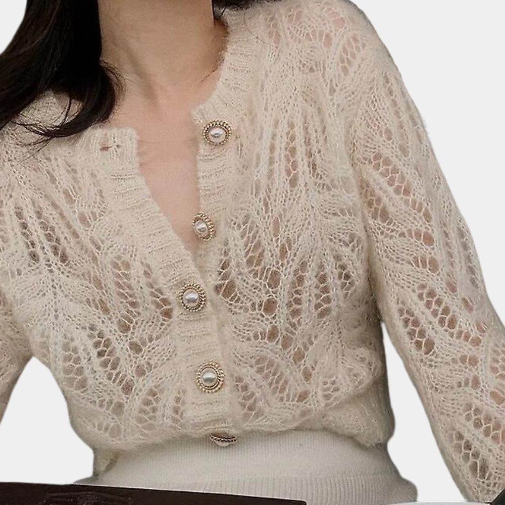 Aelira – Modieuze Gebreide Damestrui met Elegante Textuur en Tijdloze Uitstraling