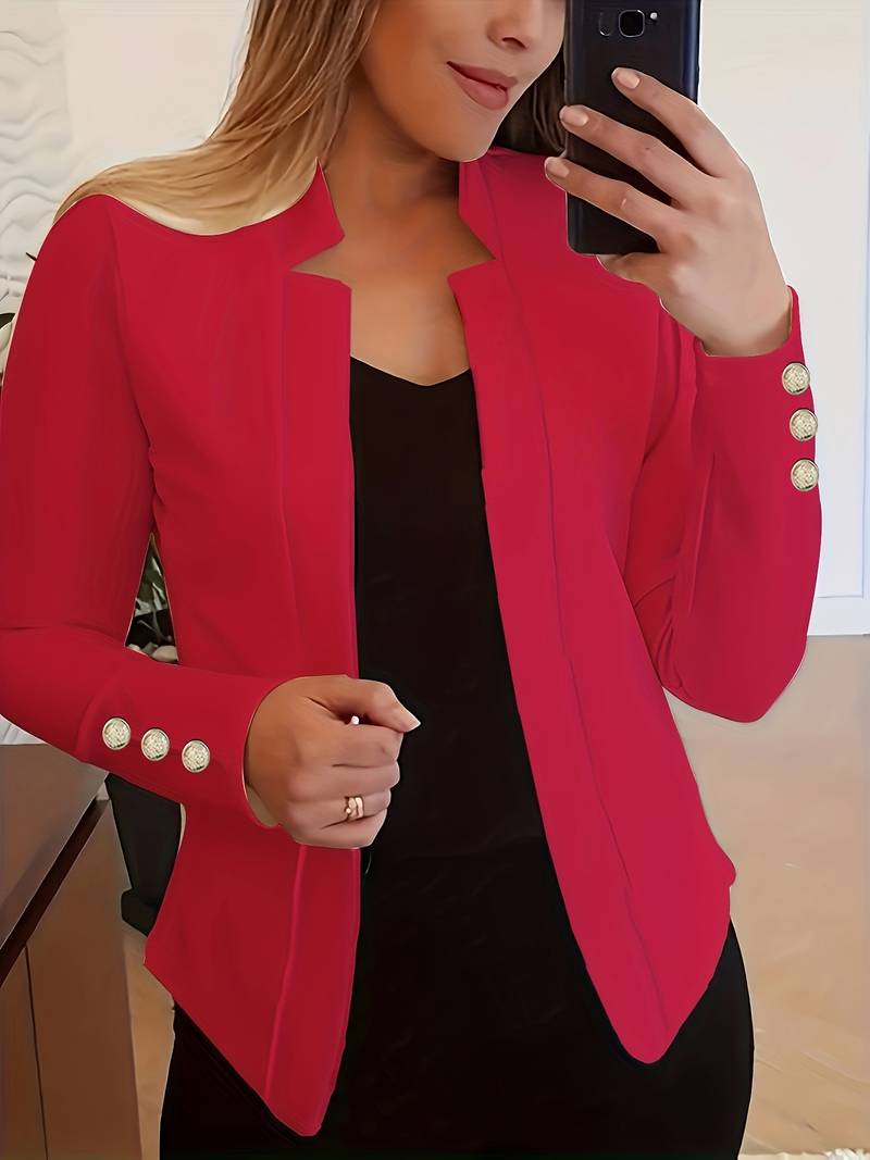 Amélise Cotton Blazer – casual damesblazer met klassiek silhouet en moderne elegantie