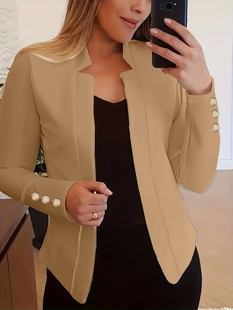 Amélise Cotton Blazer – casual damesblazer met klassiek silhouet en moderne elegantie