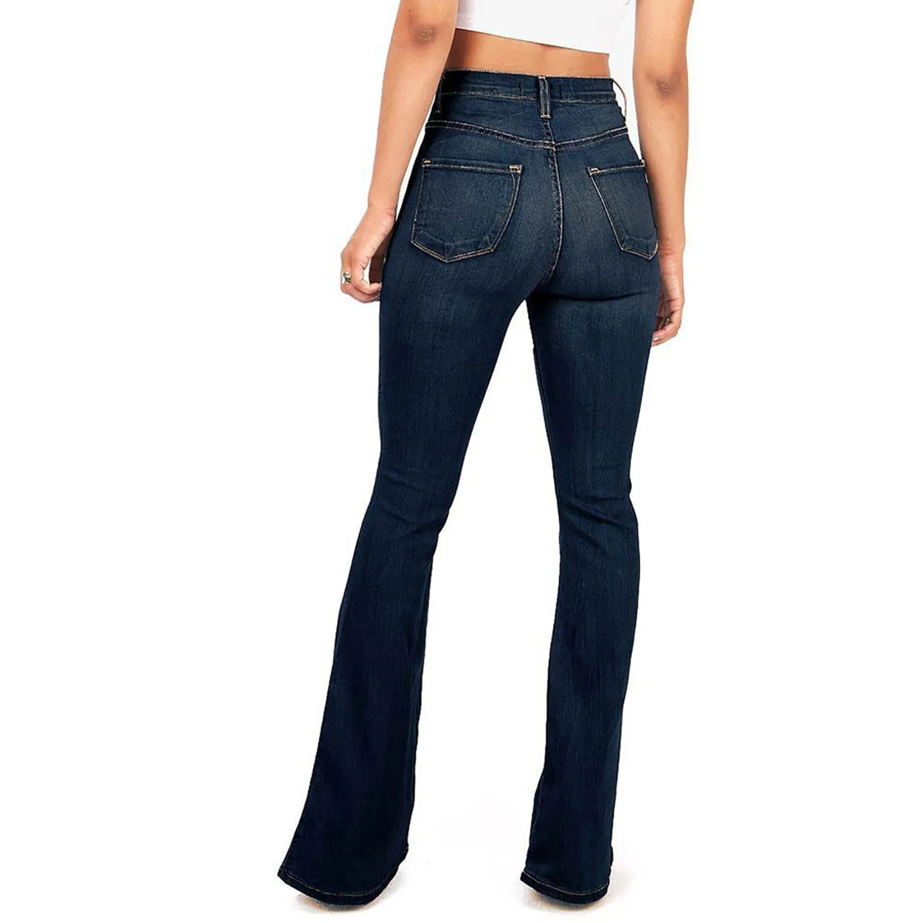 Maelis High-Waist Flared Jeans – Retro Elegantie met Modern Comfort