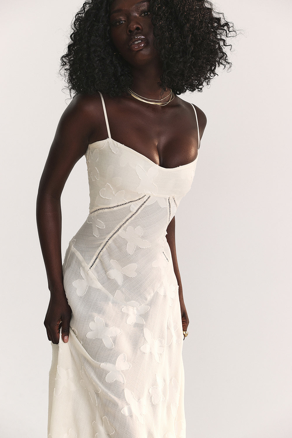 Seraphina - Stijlvolle Maxi Jurk van Luxe Viscose met Verfijnde Details