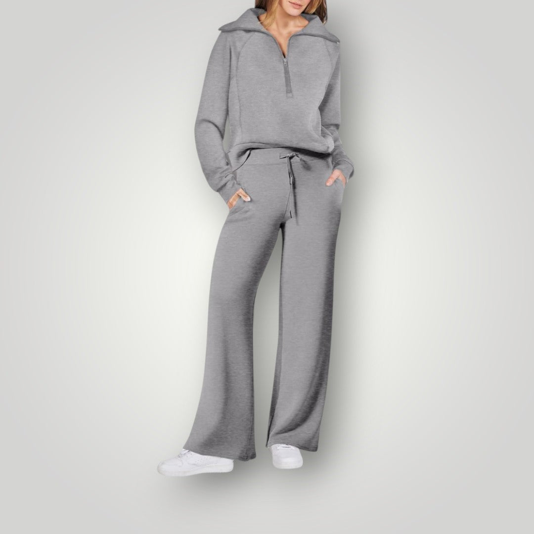 Lunaria – Luxe Loungewear Set met Moeiteloze Elegantie
