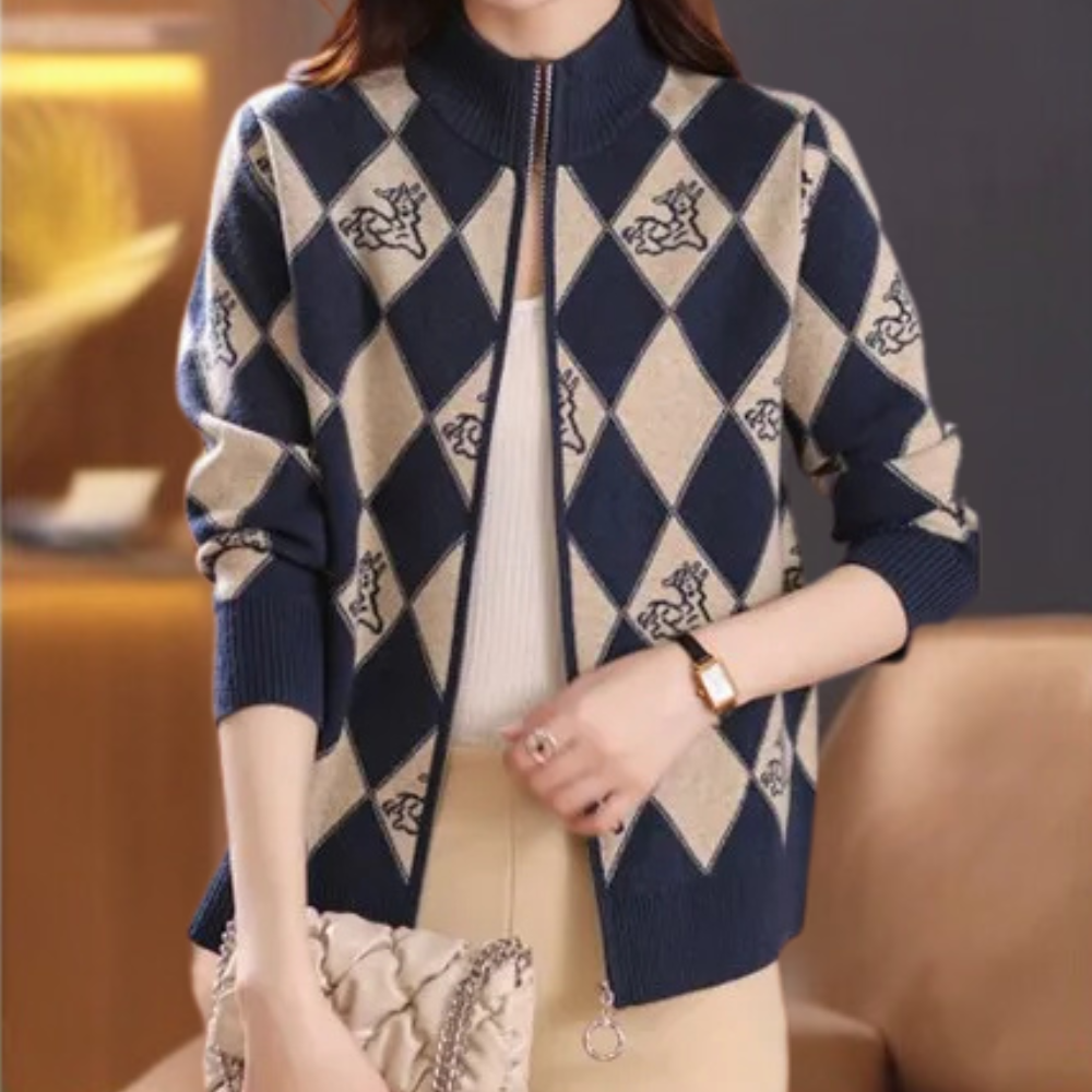 Serelune – Elegant damesvest met rits en vrouwelijke pasvorm