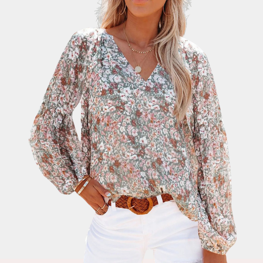 Florelyn – Zomerse damesblouse met bloemenprint en luchtige charme