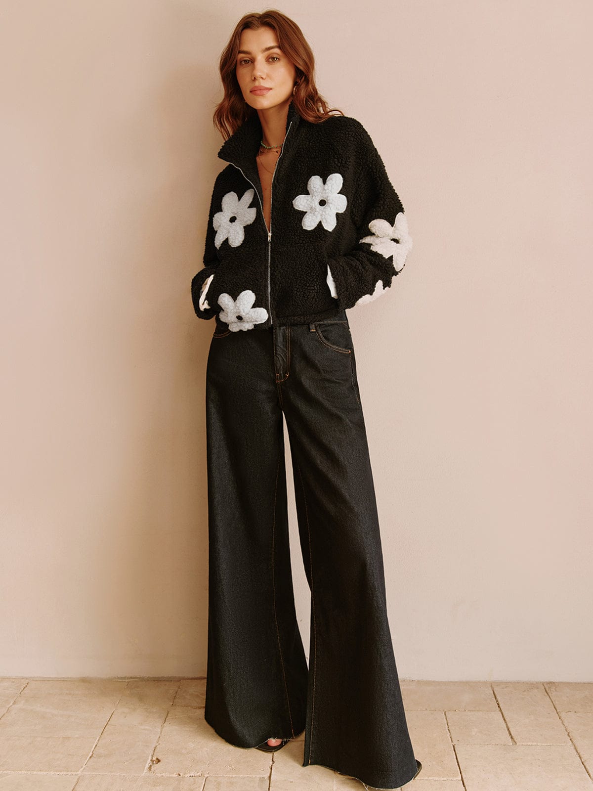 Floréane Teddyjack met Bloemenprint – Warm, Speels en Heerlijk Stijlvol