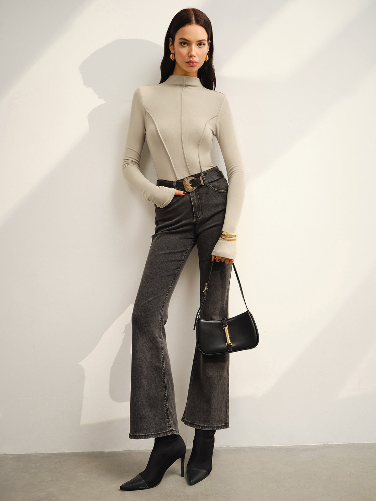 Serena Warm Jersey Top – Zachte Luxe voor Koude Dagen