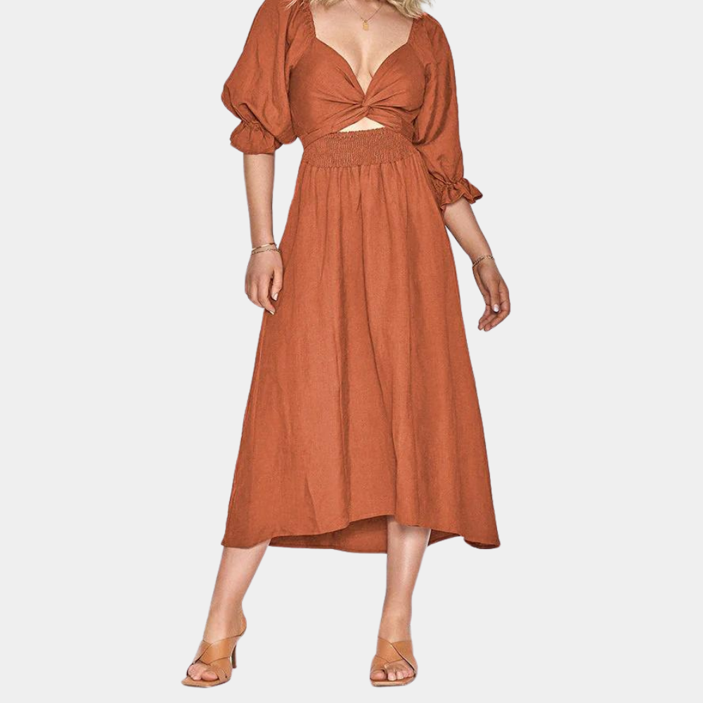 Elisette – Verfijnde zomerjurk voor moeiteloze elegantie en luchtig comfort