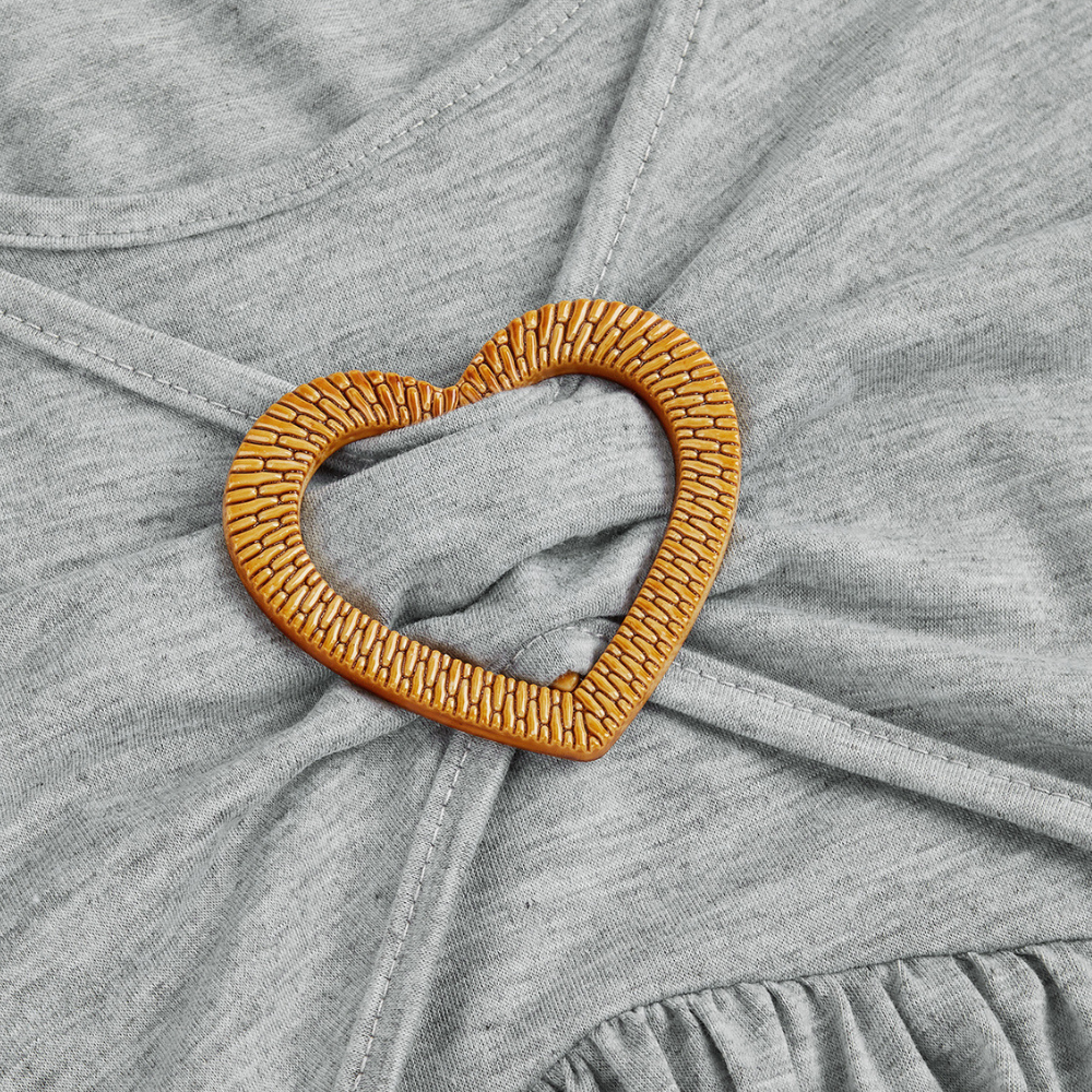 Avanora – Casual Elegante A-lijn Jurk met Ruches en Lange Mouwen