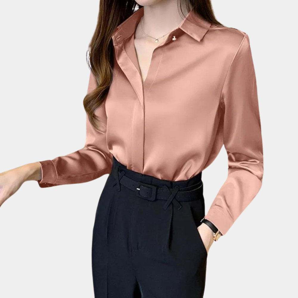 Elarine – Elegante damesblouse met verfijnde charme en tijdloze veelzijdigheid