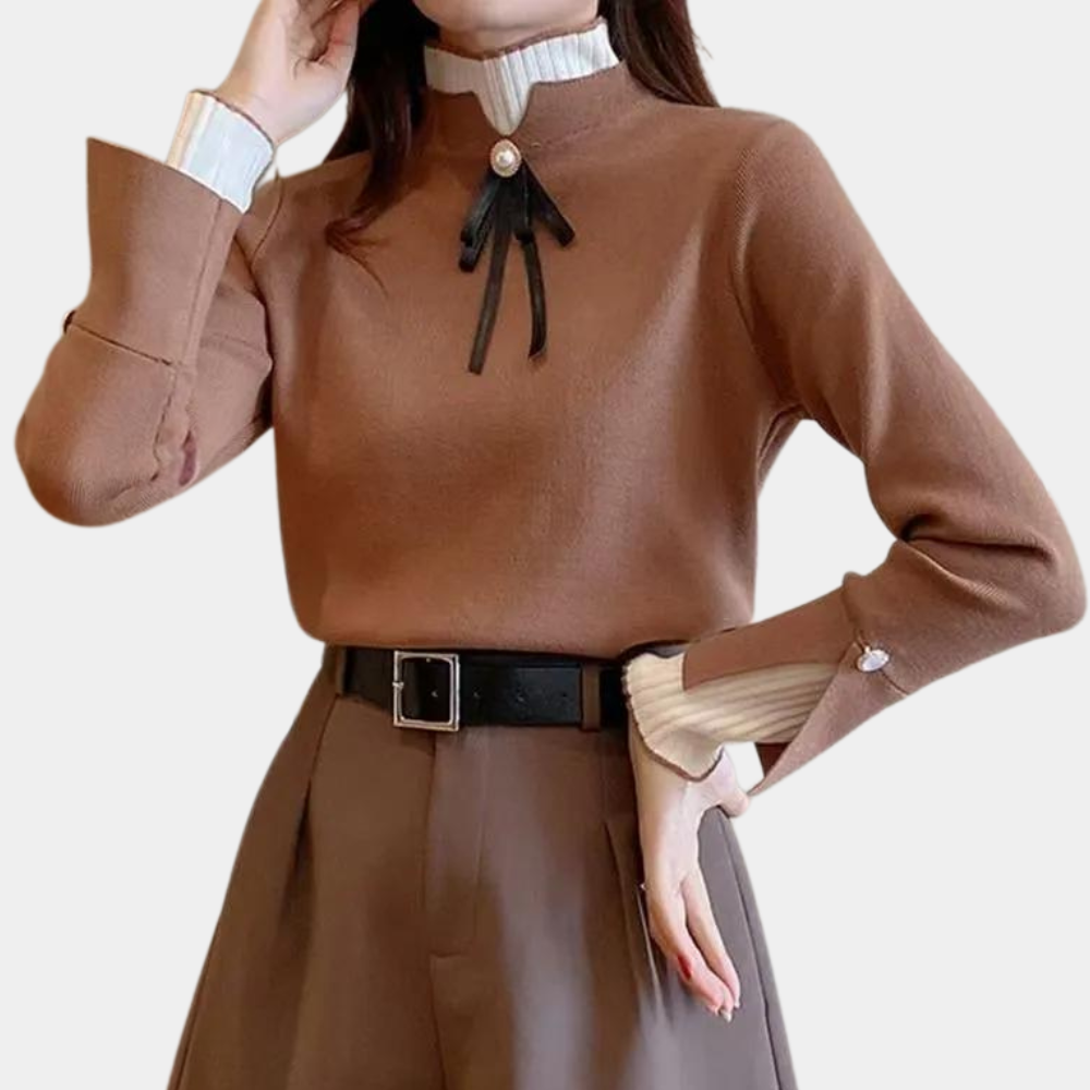 Elarise – Damestrui met Hoge Hals, Stijlvol & Comfortabel, Perfect voor Herfst en Winter