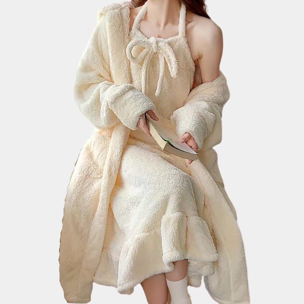 Liora – Dames Pyjama Set in Zacht & Warm Loungewear Design