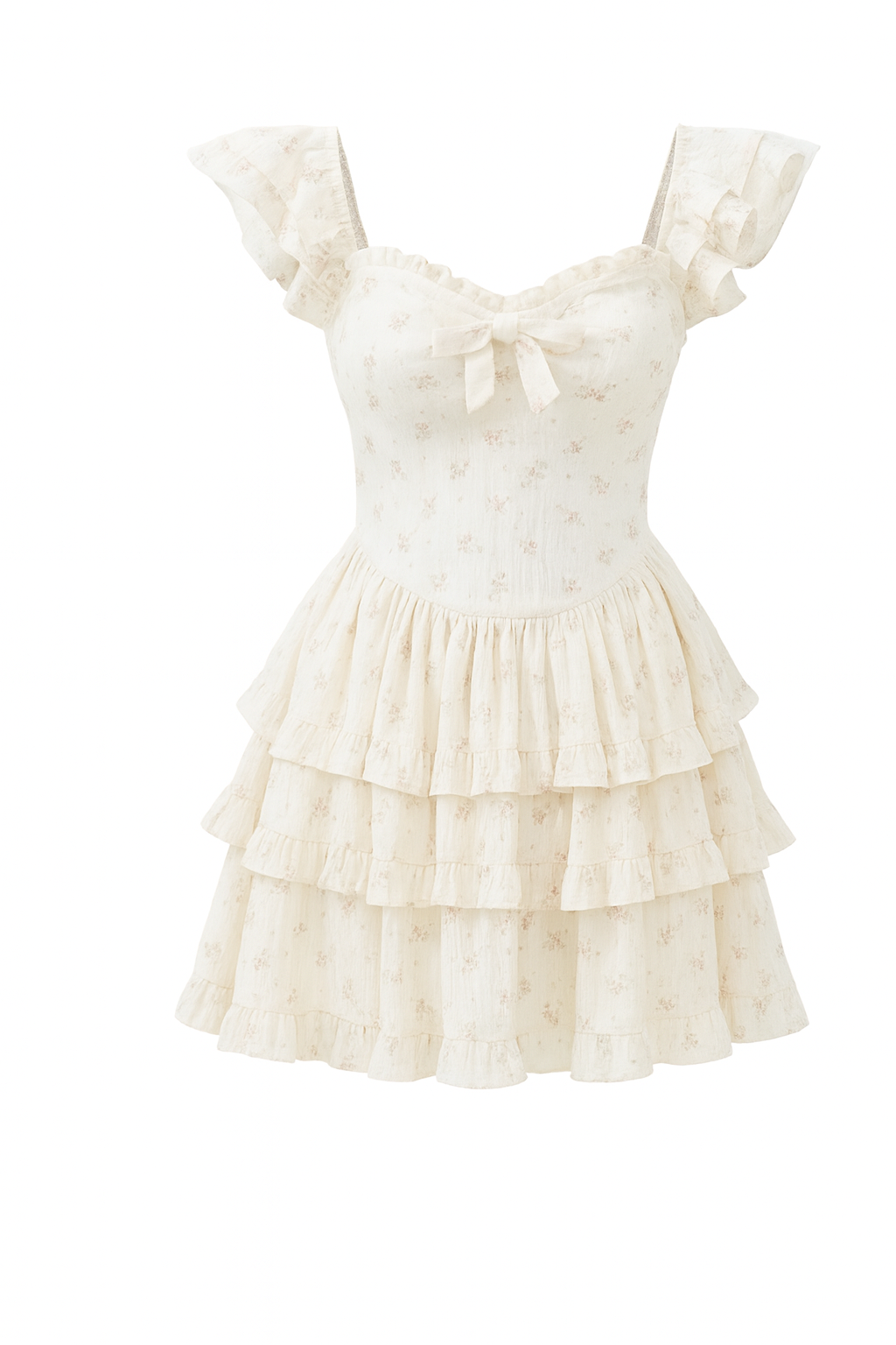 Dames mini jurk met V-hals, open rug en kantdetails – lichtgewicht en zomers