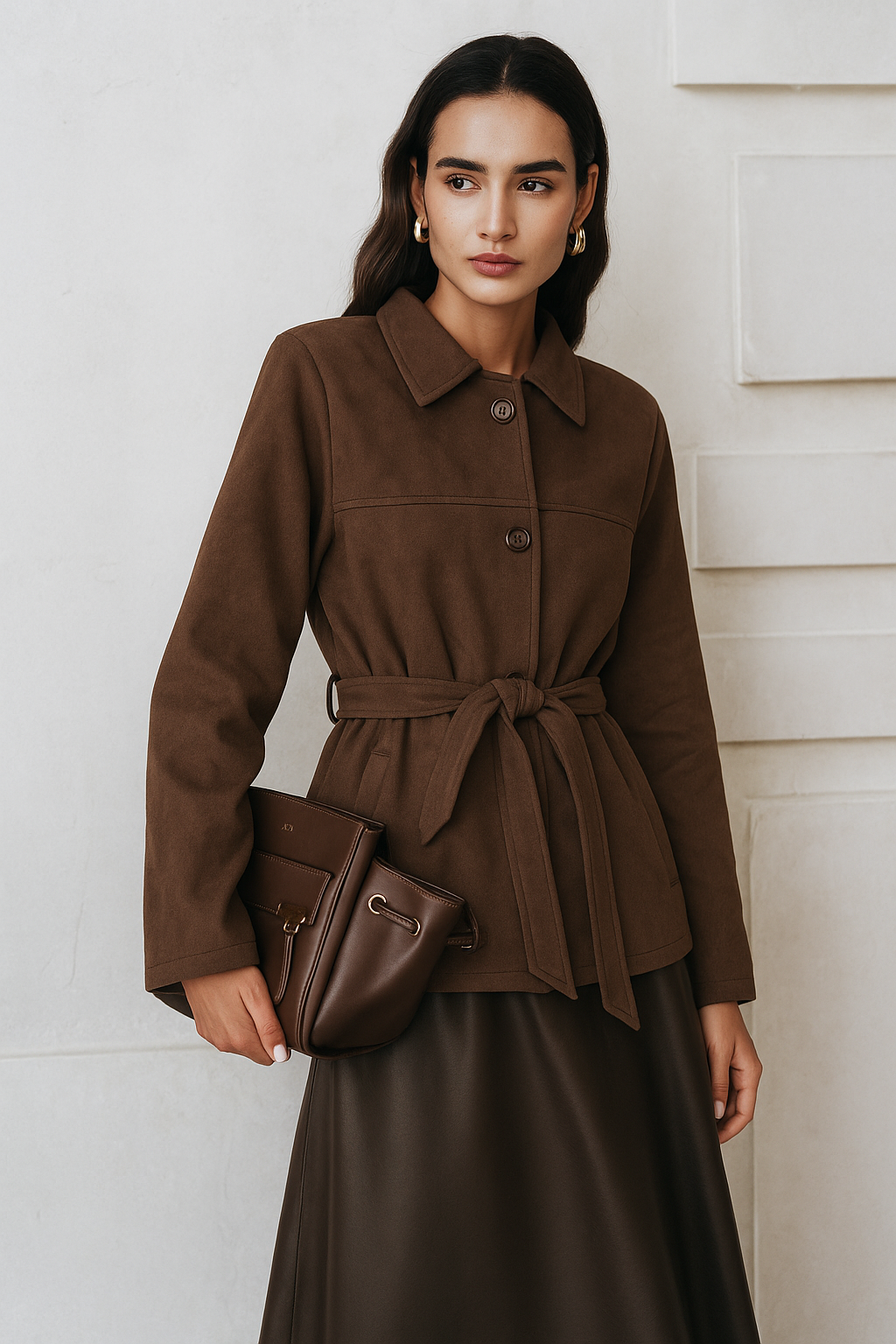 Céline Suède Jas – Tijdloze Luxe in een Verfijnd Design