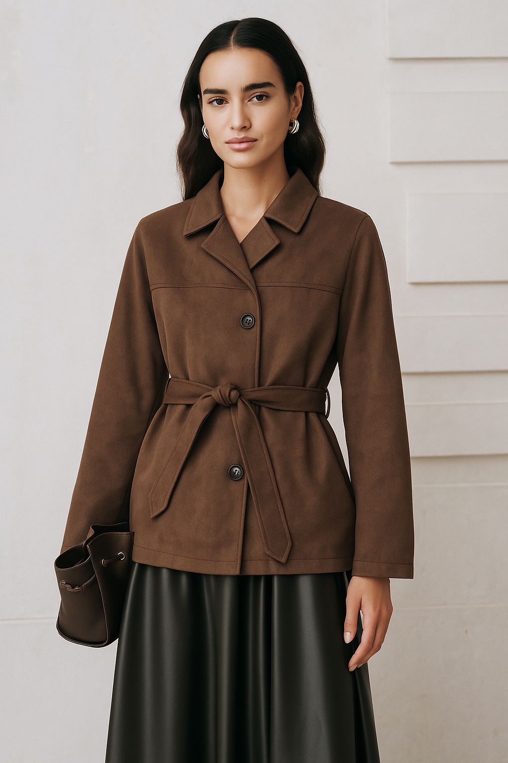 Céline Suède Jas – Tijdloze Luxe in een Verfijnd Design