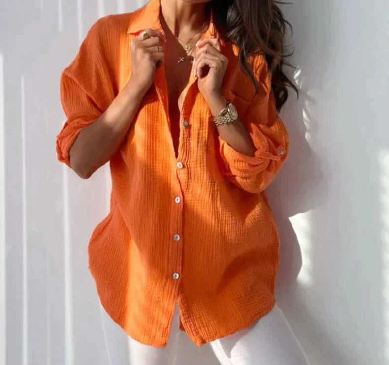 Melarise – Lichtgewicht zomerblouse met elegante pasvorm en frisse uitstraling