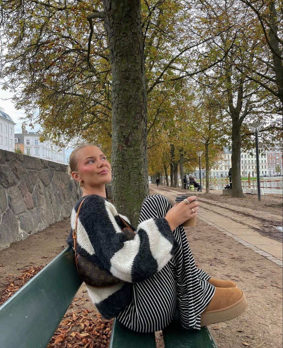 Elisanya – Gestreepte dames loungebroek met stretch