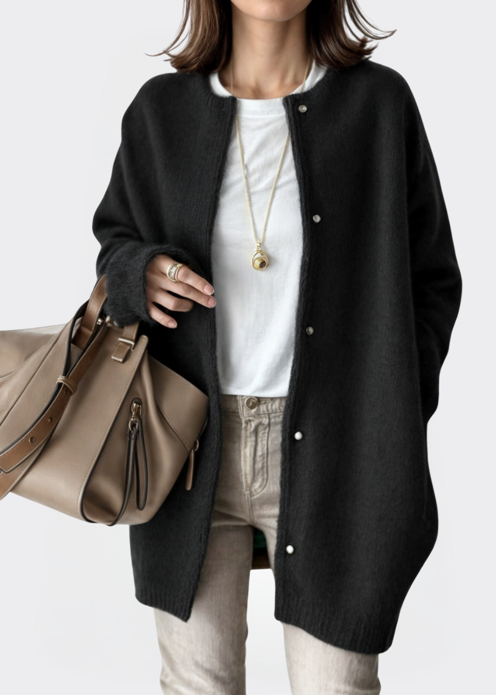 Alira Soft Open Cardigan – Tijdloze Warmte met een Vleugje Elegantie