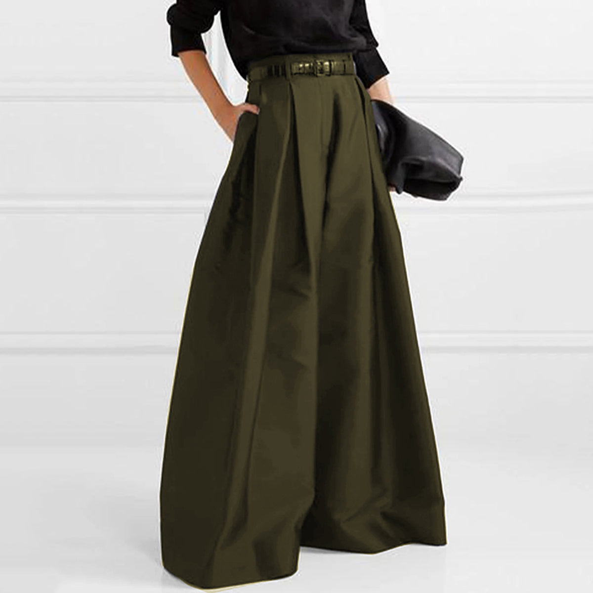 Maxi Rok Dames met Hoge Taille – A-lijn & Elegant