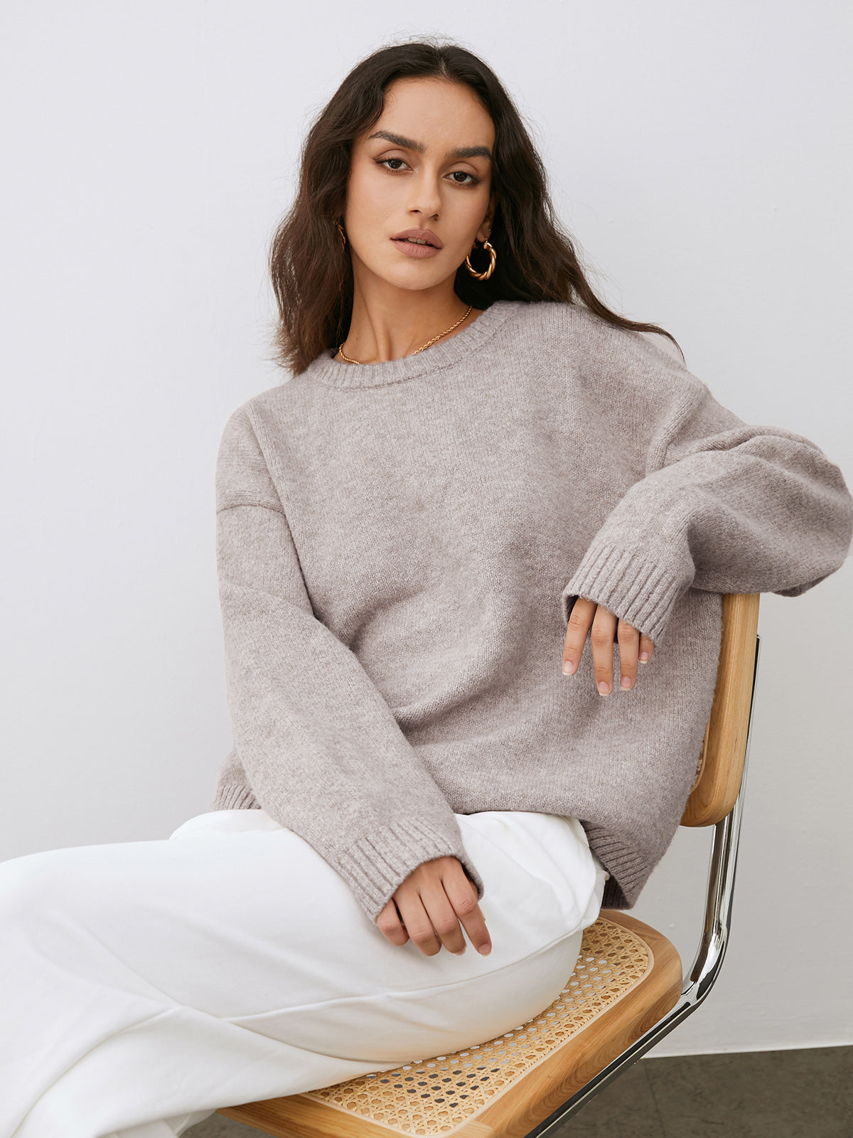 Eveline – Zachte Wolmix Pullover met Tijdloze Elegantie en Comfortabele Pasvorm