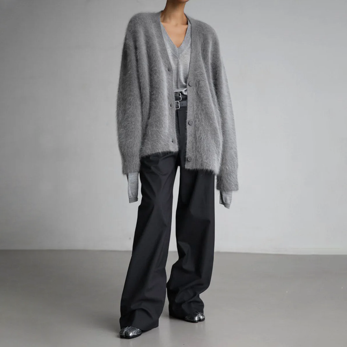 Novara – Oversized Mohair Vest voor Dames