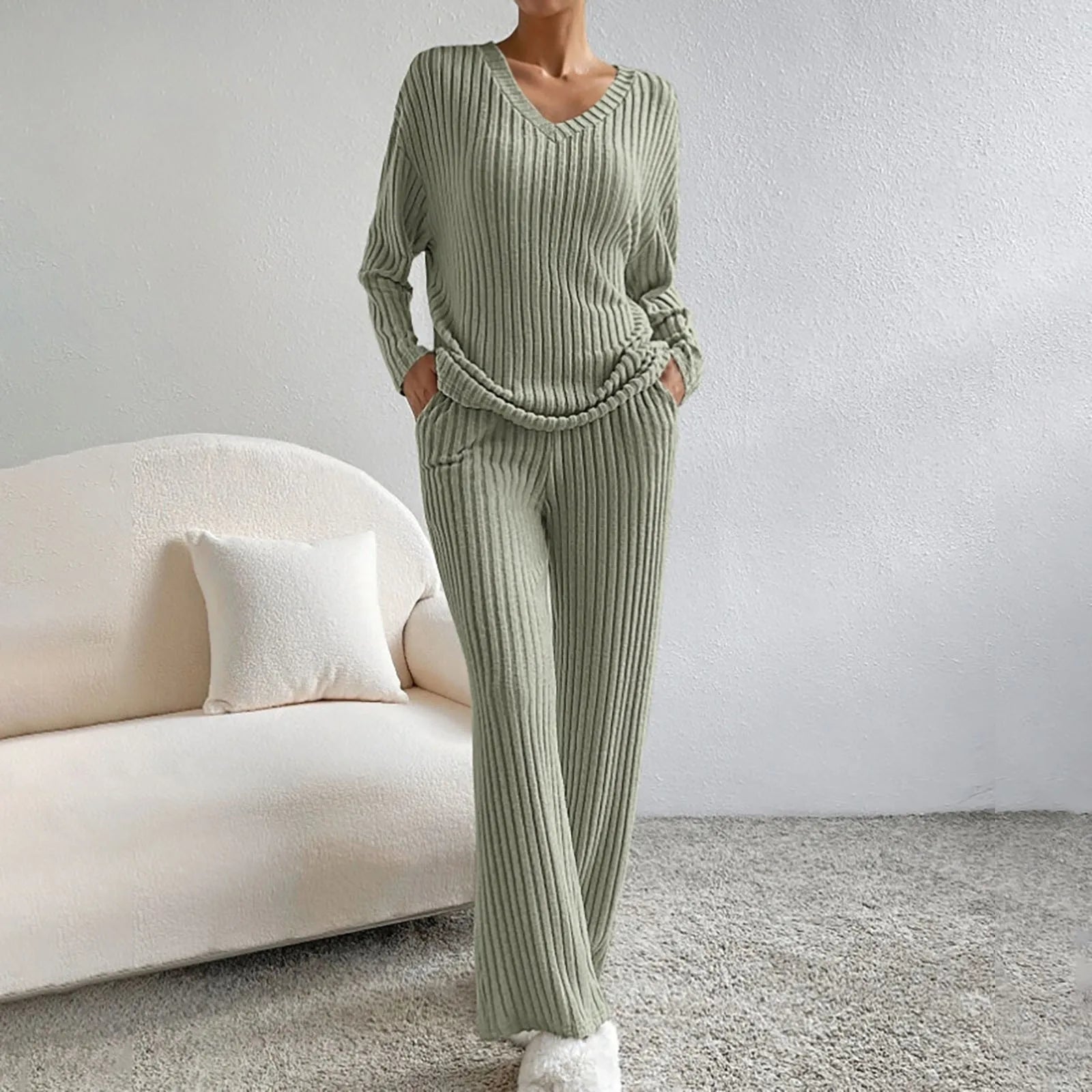 Selvianne – Knit Set met Tijdloze Herfst/Winter Charme