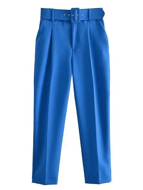 Selvara – Dames Tweedelige Business Set met Blazer & Slim-Fit Broek