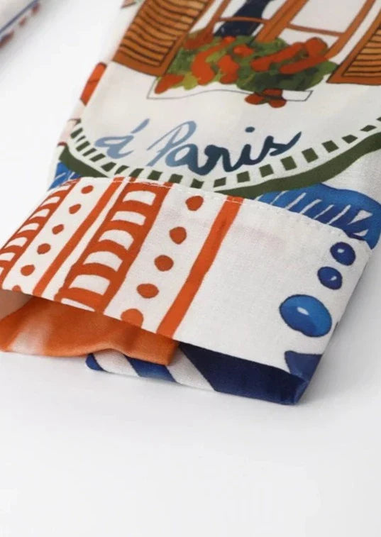 Dames linnen zomerset met oversized shirt en shorts – luchtig en casual