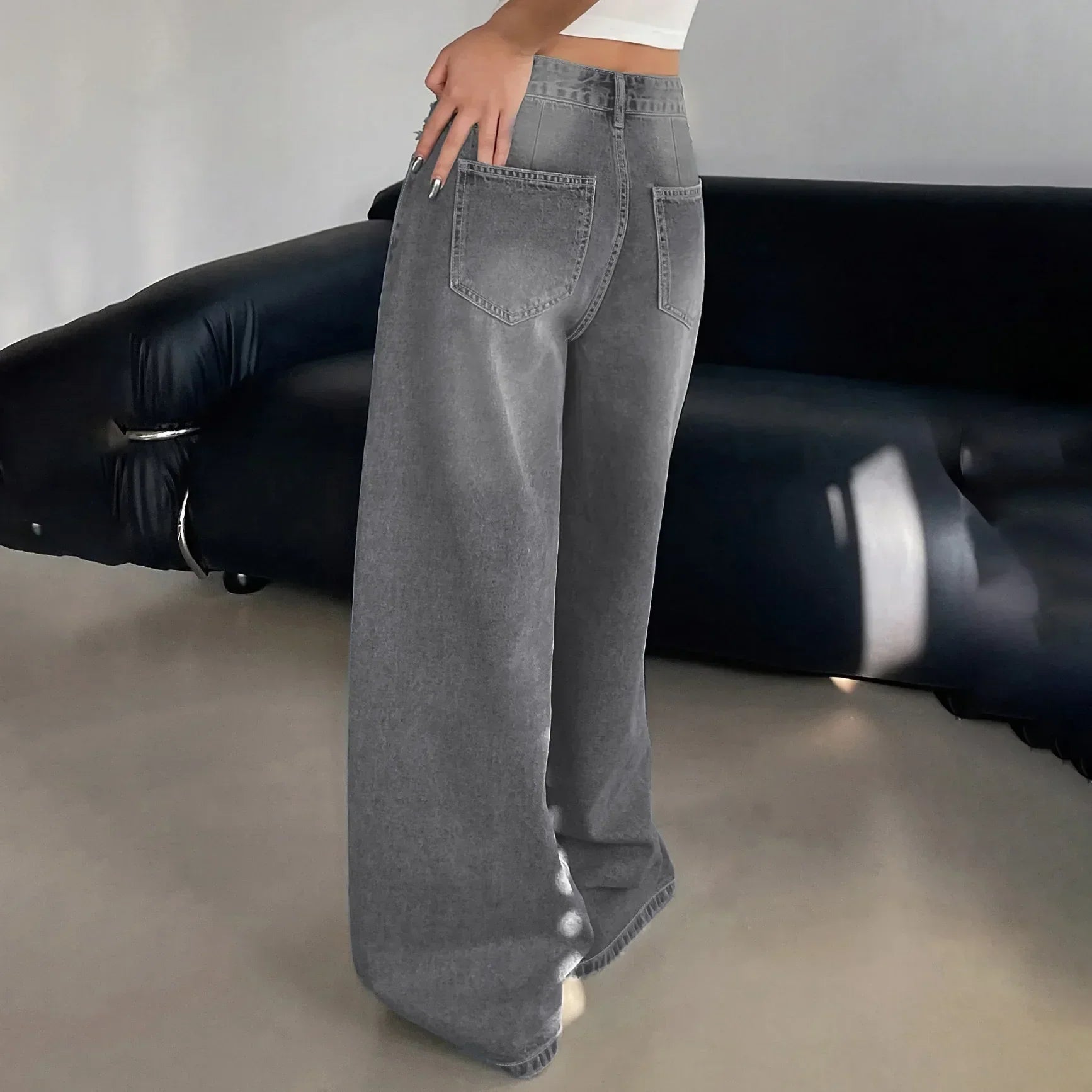 Alira Wide-Leg Jeans – Oversized Damesjeans met Stijl en Volume
