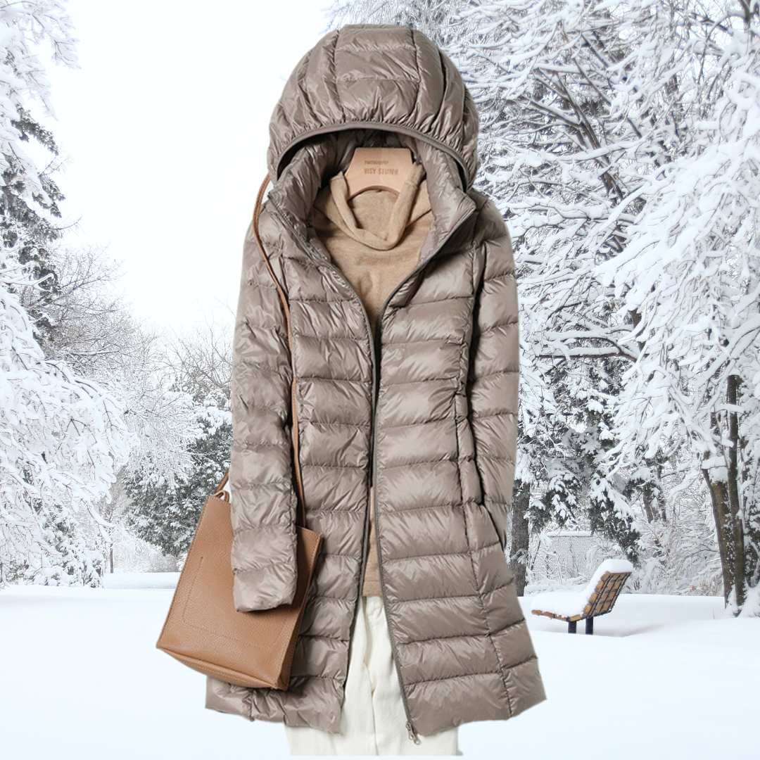Léonie Down Jacket – ultralichte donsjas voor dames met elegante pasvorm en superieure warmte