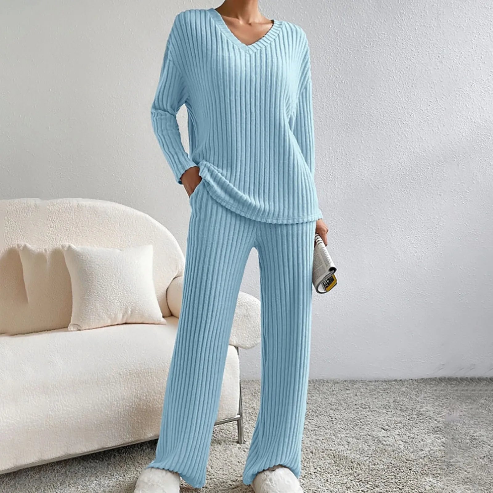 Selvianne – Knit Set met Tijdloze Herfst/Winter Charme