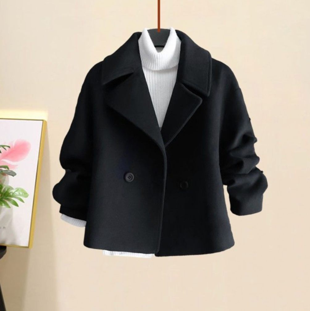 Marivelle – Dames Tussenjas met Brede Revers, Kort & Elegant, Veelzijdige Herfst/Winter Jas