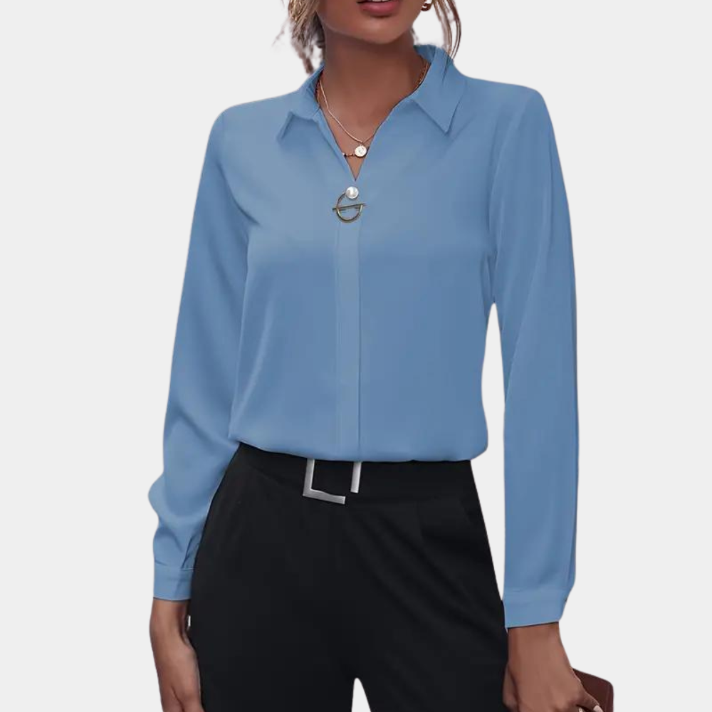 Avelisse – Tijdloze Damesblouse met Elegante Pasvorm