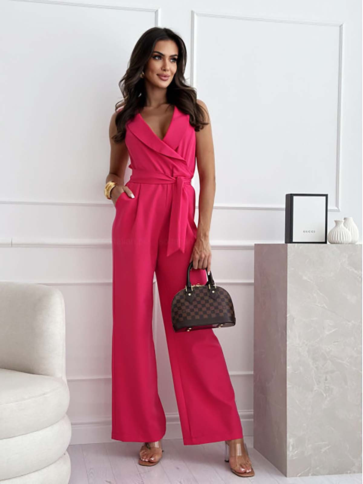Serafina - Elegante Mouwloze Jumpsuit met Perfecte Pasvorm voor Dames