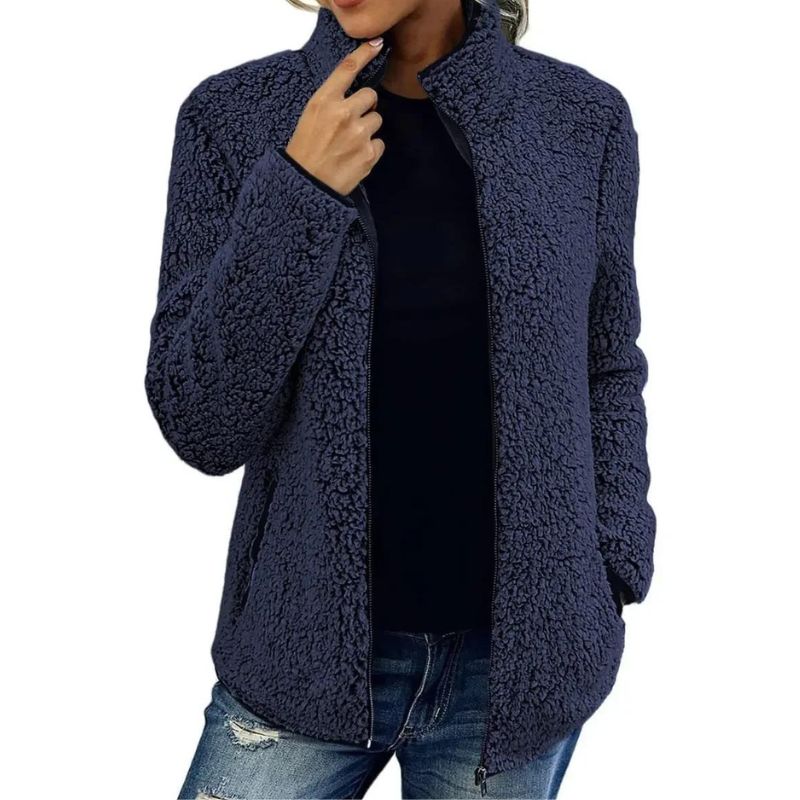 Noelle – Luxe Fleece Jacket met Tijdloze Elegantie en Zachte Warmte