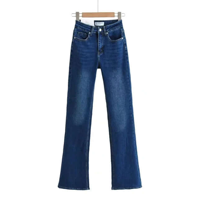 Selene Jeans – Dames Spijkerbroek met Hoge Taille en Hartvormige Details