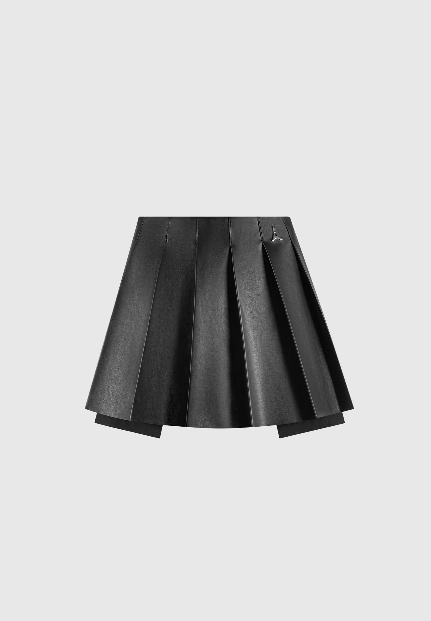 Zerayne – Skort met Leren Look en Chique Plooien | Stijlvol & Veelzijdig