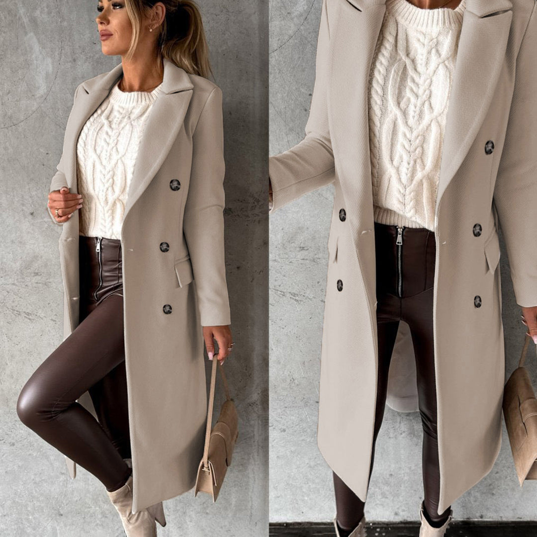 Isolde Coat – Warme en elegante winterjas met luxe afwerking