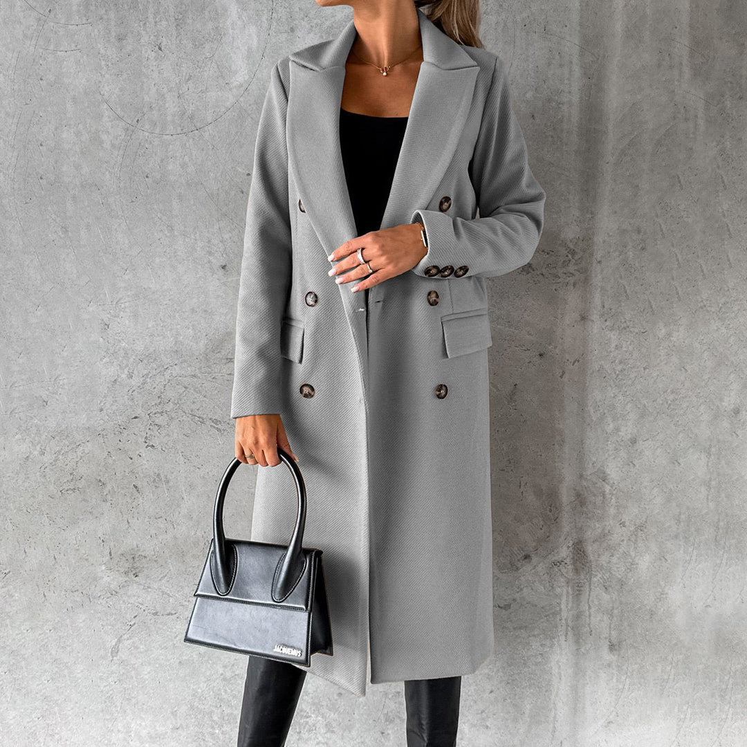 Isolde Coat – Warme en elegante winterjas met luxe afwerking