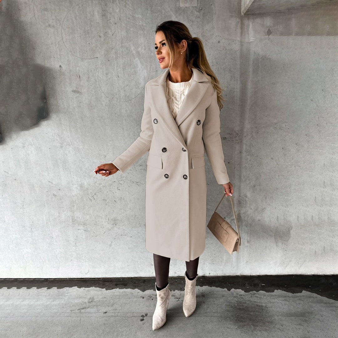 Isolde Coat – Warme en elegante winterjas met luxe afwerking