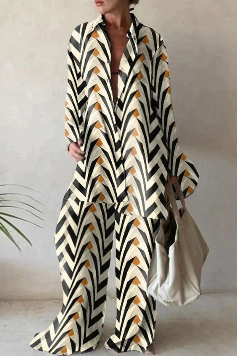 Calista - Stijlvolle Zomeroutfit voor Dames van Ademend Materiaal met Trendy Accenten